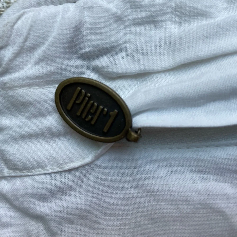 Pier 1 Merry and Bright embroidered gray and white pillow case.